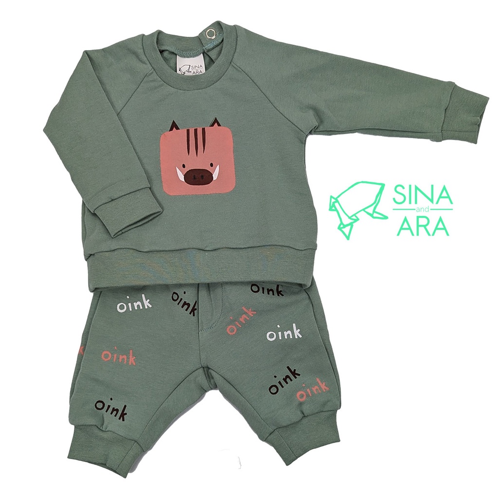 Warm up Sweater Frischling (Gr.74 / dark-mint)