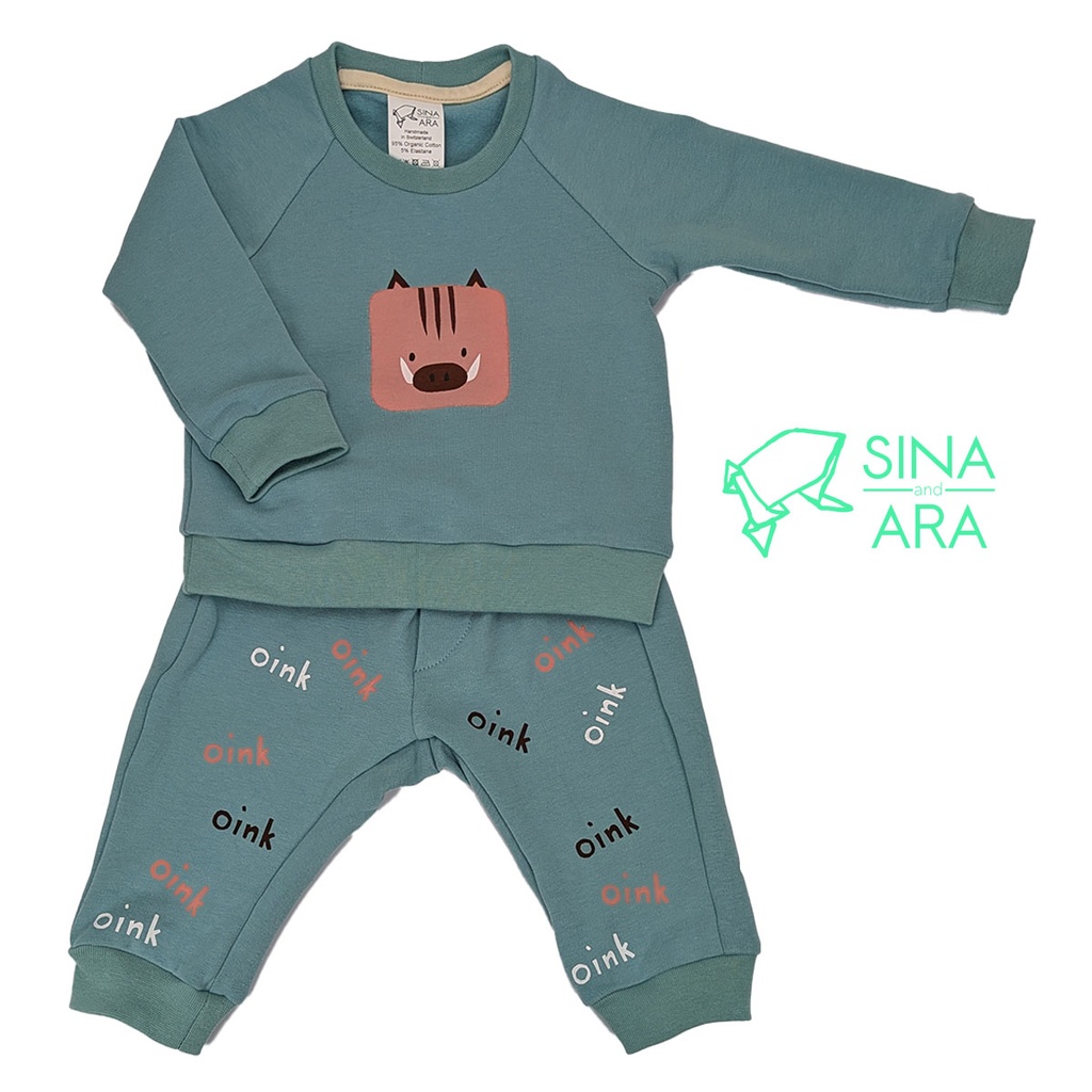 Warm up sweater Frischling dark aqua