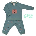 Warm up sweater Frischling dark aqua