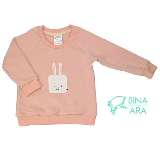 [WU-HA-LM-74] Warm up Sweater kleiner Hase (Gr.74 / light-mauve)