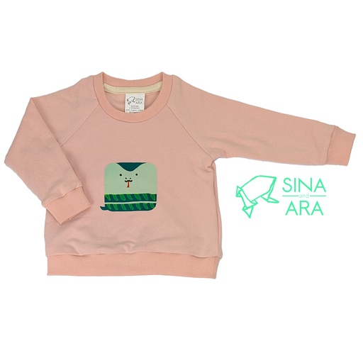 [WU-SCH-LM-68] Warm up Sweater kleine Schlange (Gr.68 / light-mauve)